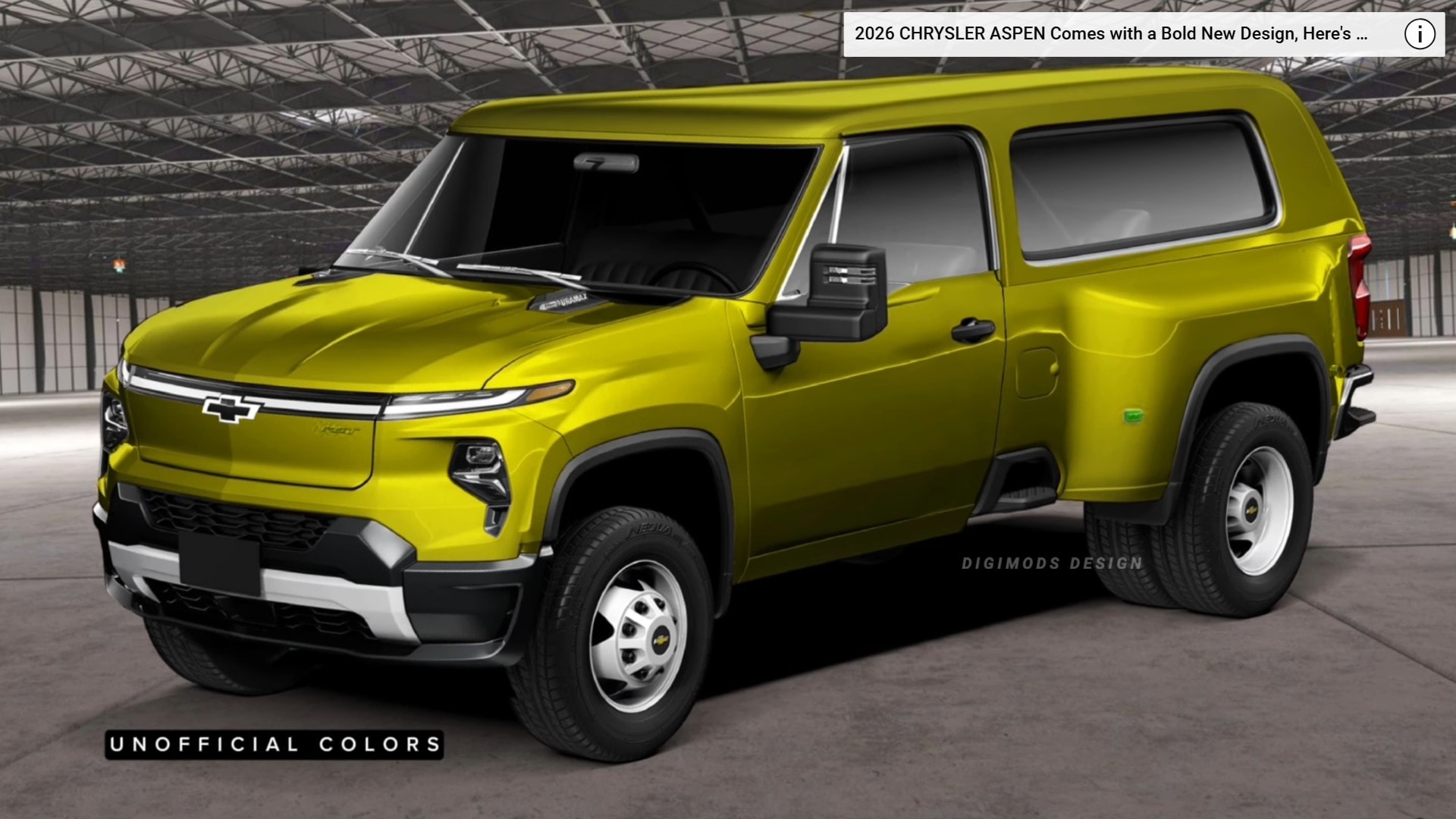 Digitally Wacky 2026 Chevrolet K5 Blazer Rebirth Turns Classic SUV Into 